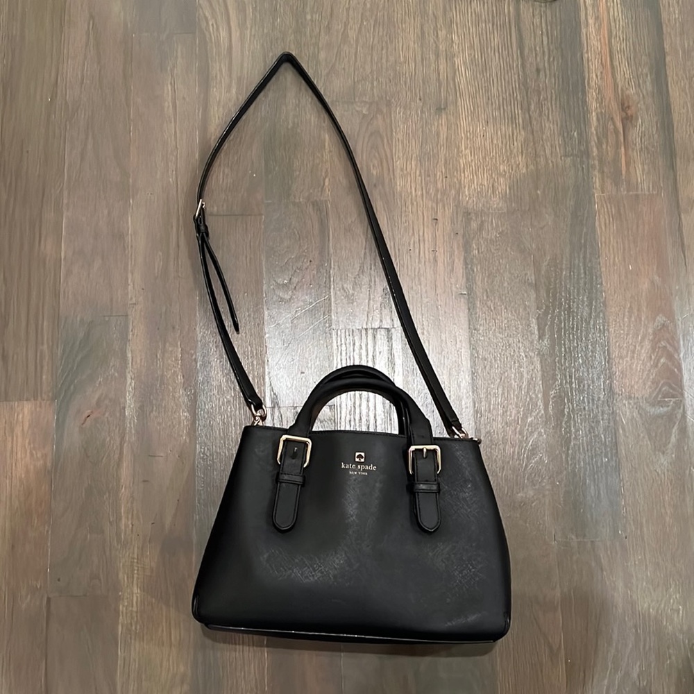 Black Kate spade structured bag